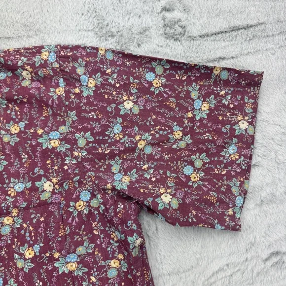 Reyn Spooner Shirt Mens Small Red Floral Hawaiian Popover Button Down Aloha - Picture 3 of 9